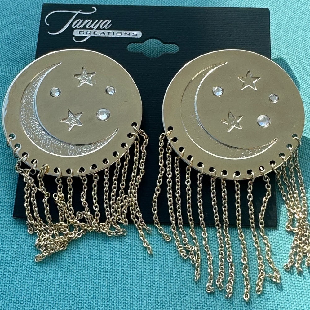 High-End Department Store Designer One of Kind Statement Earrings